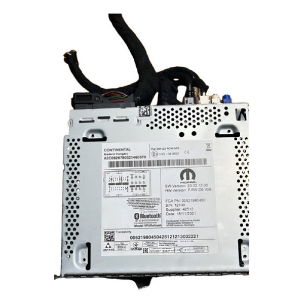 Multimídia Completo Fiat Argo 2019/22 Original E810r048591 Preto/cinza