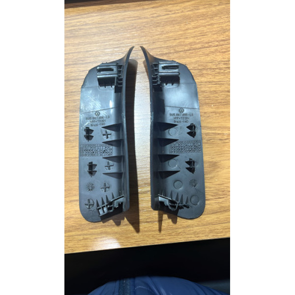 Par Acabamento Tampa Traseira Vw Gol G7 G8 Voyage Original Preto