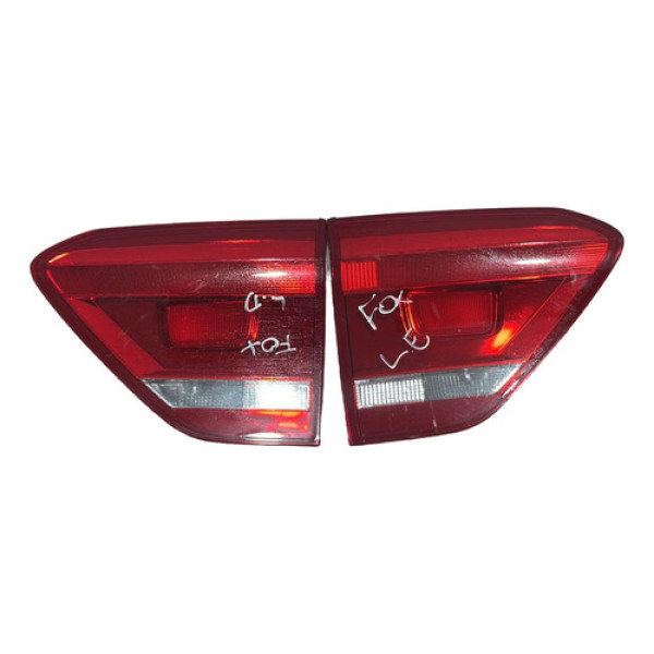 Par Lanterna Tampa Fox 15 16 17 18 19 20 21 Original Ambos Lados Vermelho