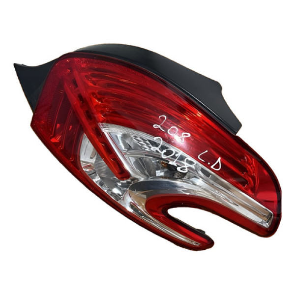 Lanterna Traseira Direita Peugeot 208 2013/2018 967732778 Direito/passageiro Vermelho