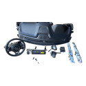 Kit Airbag Compass 2017 A 2021 Preto Original C/ Cortina Preto