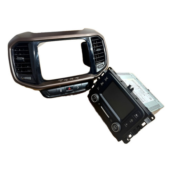 Kit Central Multimídia Fiat Toro 2019-2021 C/bluetooth Preto E Marrom